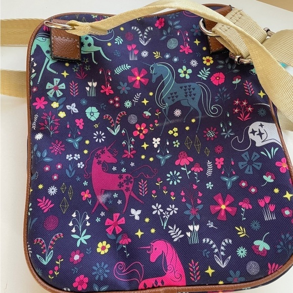 Lily Bloom Uni Corny Unicorn Print Gigi Mini Crossbody Bag Handbag Purse Eco - Picture 6 of 7